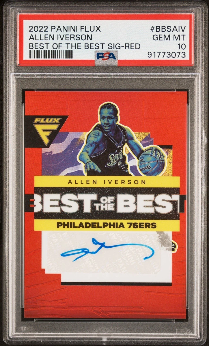Panini Allen Iverson Basketball Autographed Sports Trading Cards