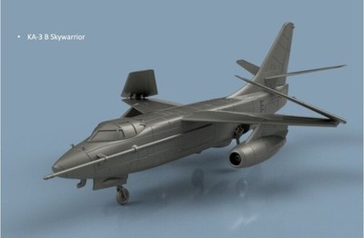 L'Arsenal Models 1/700 KA-3 B SKYWARRIOR FOLDED WINGS (2) 3D Printed Set