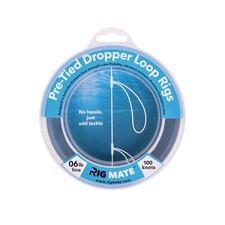 6 lb Pre-Tied Dropper Loop Rigs. Fishing Line Spool. Loops 18 Inches Apart wi...