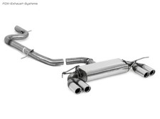  Duplex Racing-Komplettanlage ab Kat. VW Scirocco 3 1.4l 2x76mm rund