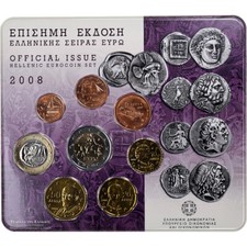 [#1287644] Griekenland, 1 Cent to 2 Euro, BU, 2008, Athens, n.v.t., FDC