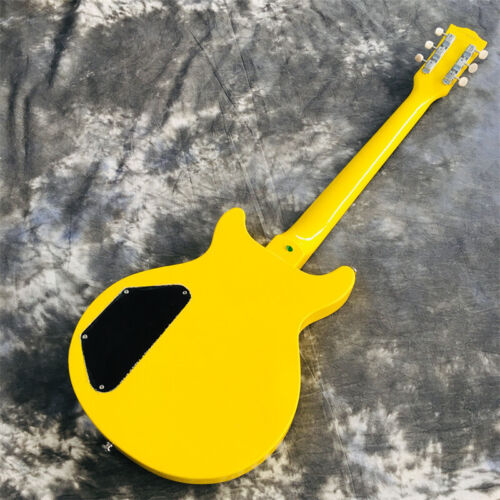 New Yellow Special Double Cutaway TV Electric Guitar P-90 Pickup Chrome Hardware - Picture 4 of 6