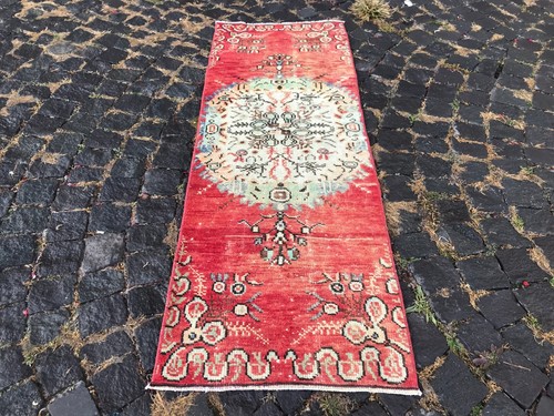 Turkish Antique rug Bohemian Area rug Oushak rug Vintage Rug Handmade Wool rug - Picture 5 of 12