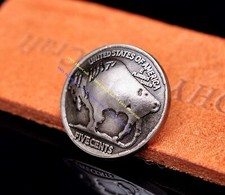 10PCS 22MM Silver Buffalo Nickel Head REPRODUCTION Conchos For DIY Leather Craft