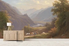 3D Oil Landscape Wallpaper Wall Mural Removable Self-adhesive Sticker 162