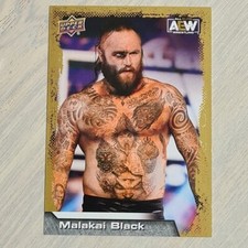 Malakai Black #51 Gold Parallel Upper Deck AEW 2022