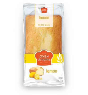 Oven Delights Lemon Pound Cake   4oz | Rich, Buttery Cake with Zesty Lemon Flavo