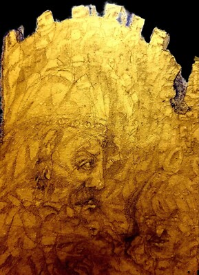 Surrealist, Impressionist, pastel drawing - The Siege