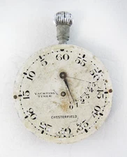 Vintage Chesterfield Yachting Timer Pocket Watch Movement - Parts Or Project