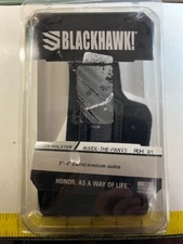 Blackhawk 731P01BK-R Holster Inside the Pants 01 RH for 3-4" Barrel Medium Autos