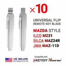 10x New Uncut Universal Flip Remote Key Blade Mazda Type MZ31 MAZ24R MAZ-11D