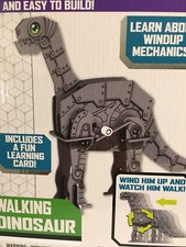 Walking Dinosaur STEM Projects Learn About Windup Mechanics New Unopened