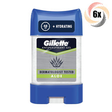 6x Sticks Gillette Aloe Antiperspirant Gel De...