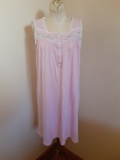 Ekouaer Pink Nightgown Sleepwear Lingerie Short Sleepshirt Nightgown Size Small