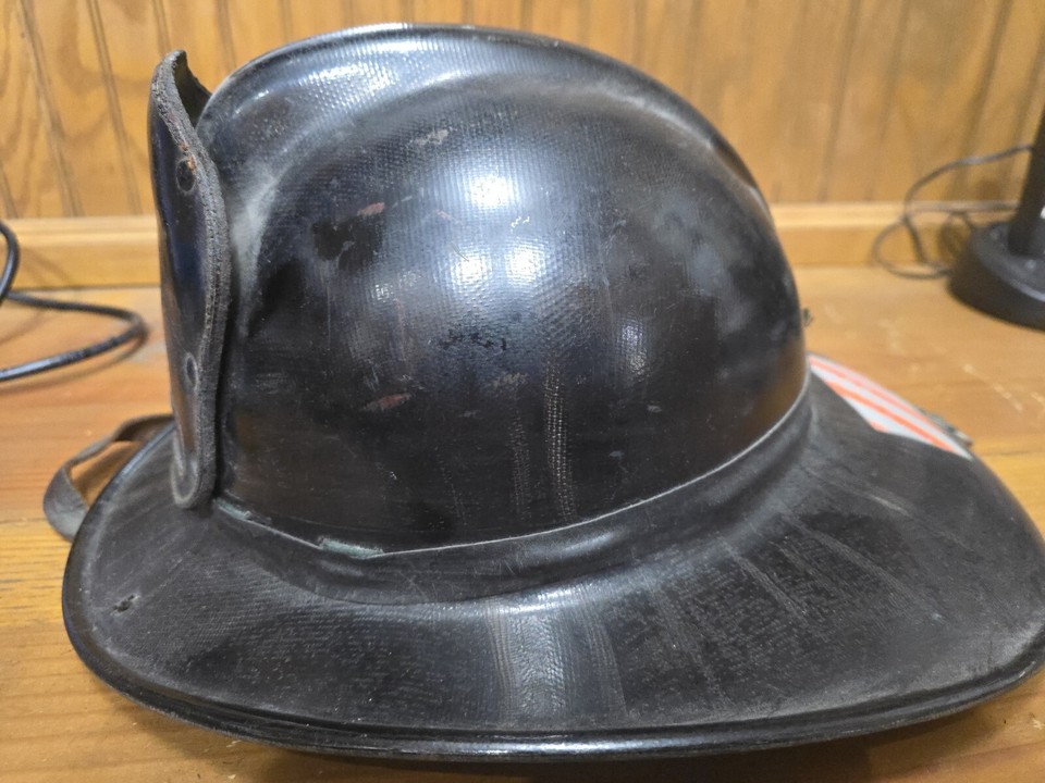 Vintage MSA Skullgard Black ABL Fiberglass Fire Helmet ESFD 1 eBay