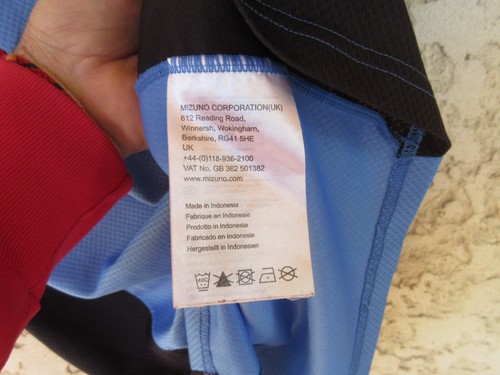 Maillot running TCS AMSTERDAM MARATON 2012 MIZUMO TATA shirt bleu L - Imagen 3 de 5