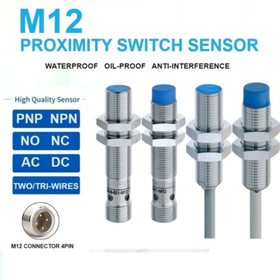 12MM 4Pin Connector10V30V Proximity Awitch Aensor Aviation Plug Induction Switch