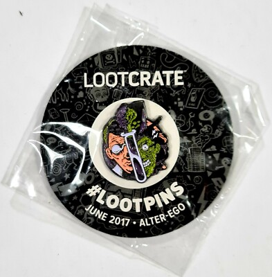 Lootcrate Epic Lootpin ALTER-EGO DR. JEKYLL & MR: HYDE Monster/Mad Scientist Neu