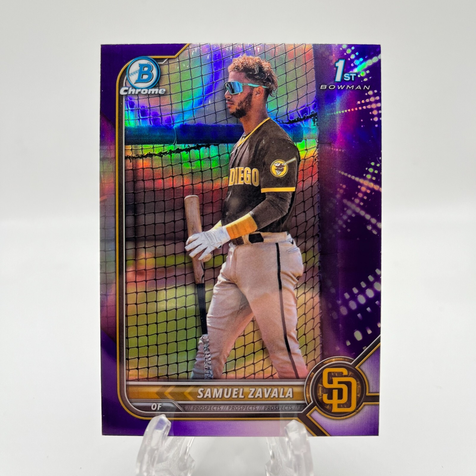 2022 Bowman Chrome Prospects Purple Refractor /250 Samuel Zavala #BCP-203 *SEE