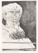 PLATTNER KARL "ABBRACCIO"  ACQUAFORTE e ACQUATINTA, 1974   VECCHIANTICO AB COLL.