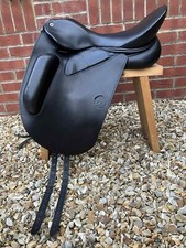 5 DAY TRIAL🔥Size 1 / 17" WOW Dressage Saddle 🐴 Extra Deep Seat : Curved Tree