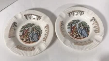 royal china ashtrays two pieces