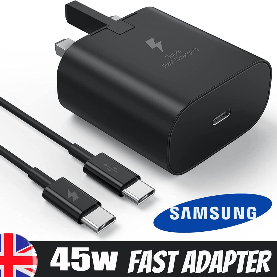 45W Genuine Super Fast Charger Adapter Plug USBC Type C For Samsung