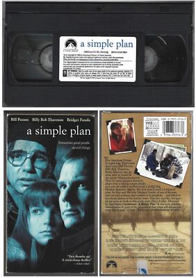 A Simple Plan VHS 1999 Bill Paxton Bridget Fonda Billy Bob Thornton VG