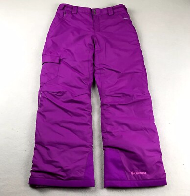 Columbia Snow Pants Youth Large Pink OmniHeat Bugaboo Snowboarding Ski  Outerwear