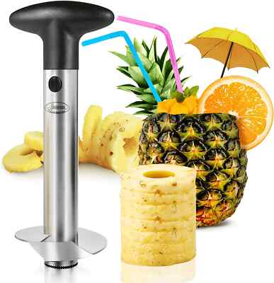 Pineapple Corer, [Upgraded, Reinforced, Thicker Blade] Newness Premium Pineapple