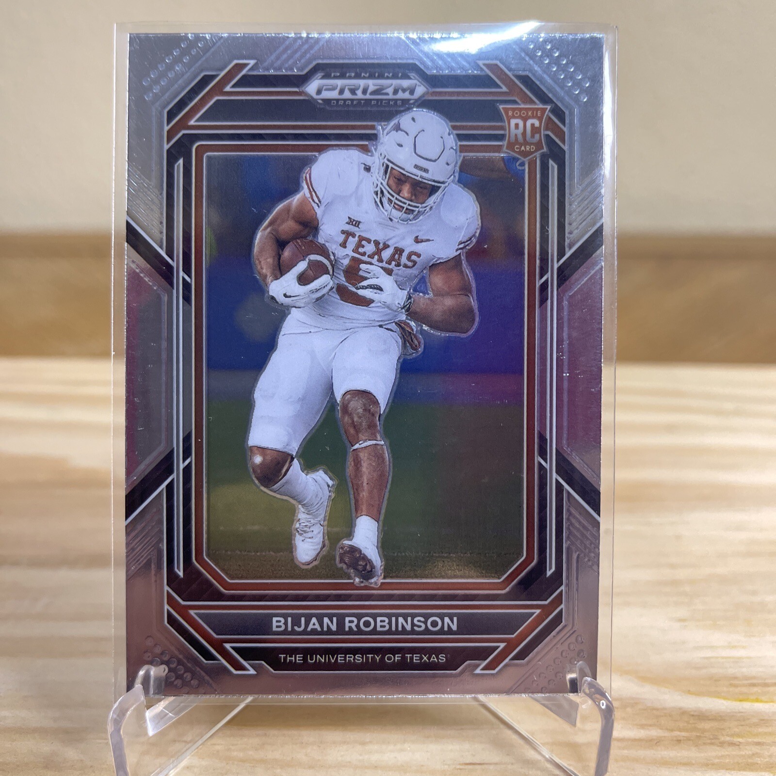 2023 Bijan Robinson Silver Prizm Panini Prizm Draft Pick Rookie RC #115 Texas