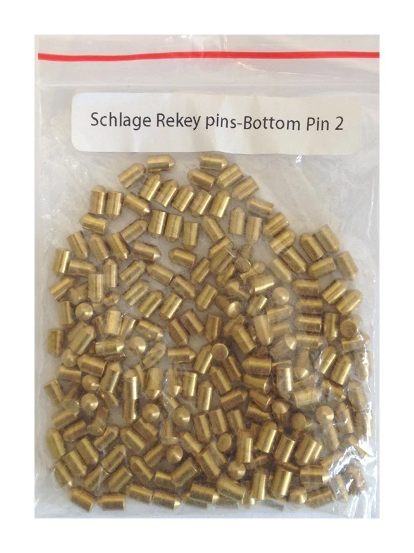 HOUSE GUARD HARDWARE 200 Pieces Schlage Rekey Bottom Pins #2 Locksmith Rekeying Pin Key Kits