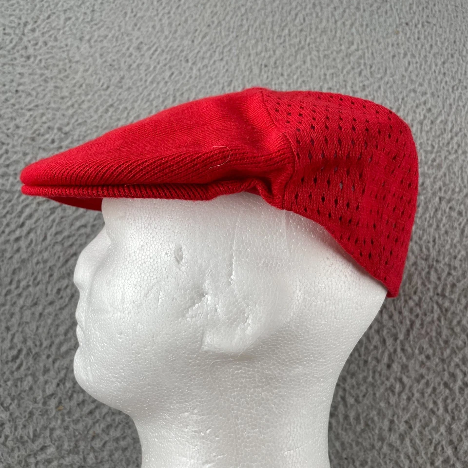 Gorra/gorra tejida roja ventilación malla acrílica Kangol 6347BC talla mediana comodidad Foto 3 de 4