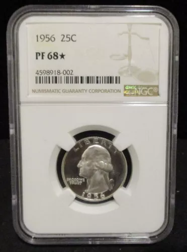 1956 Washington Silver Quarter - NGC PF 68* - 002      ENN COINS