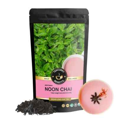 TEACURRY Noon Chai (100 Gramm) - Rosa Tee Kostenloser Versand weltweit
