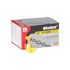 Gardner Bender 10-004 Yellow WireGard Electrical Wire Connector GB-4 Box Of 100