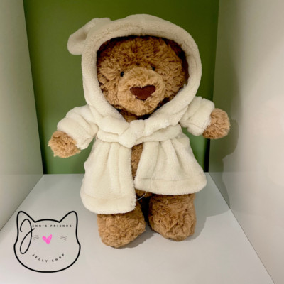 AUTHENTIC Jellycat BARTHOLOMEW BEAR BATHROBE New NWT Plush Soft Toy Teddy Medium