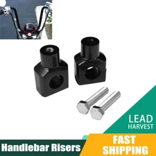 Black 1" Handlebar Risers Clamp for Honda Shadow Aero Phantom VLX 600 750 1100