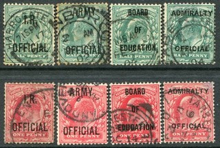 (191) 8 VERY GOOD USED EDVII MIXED OFFICIALS