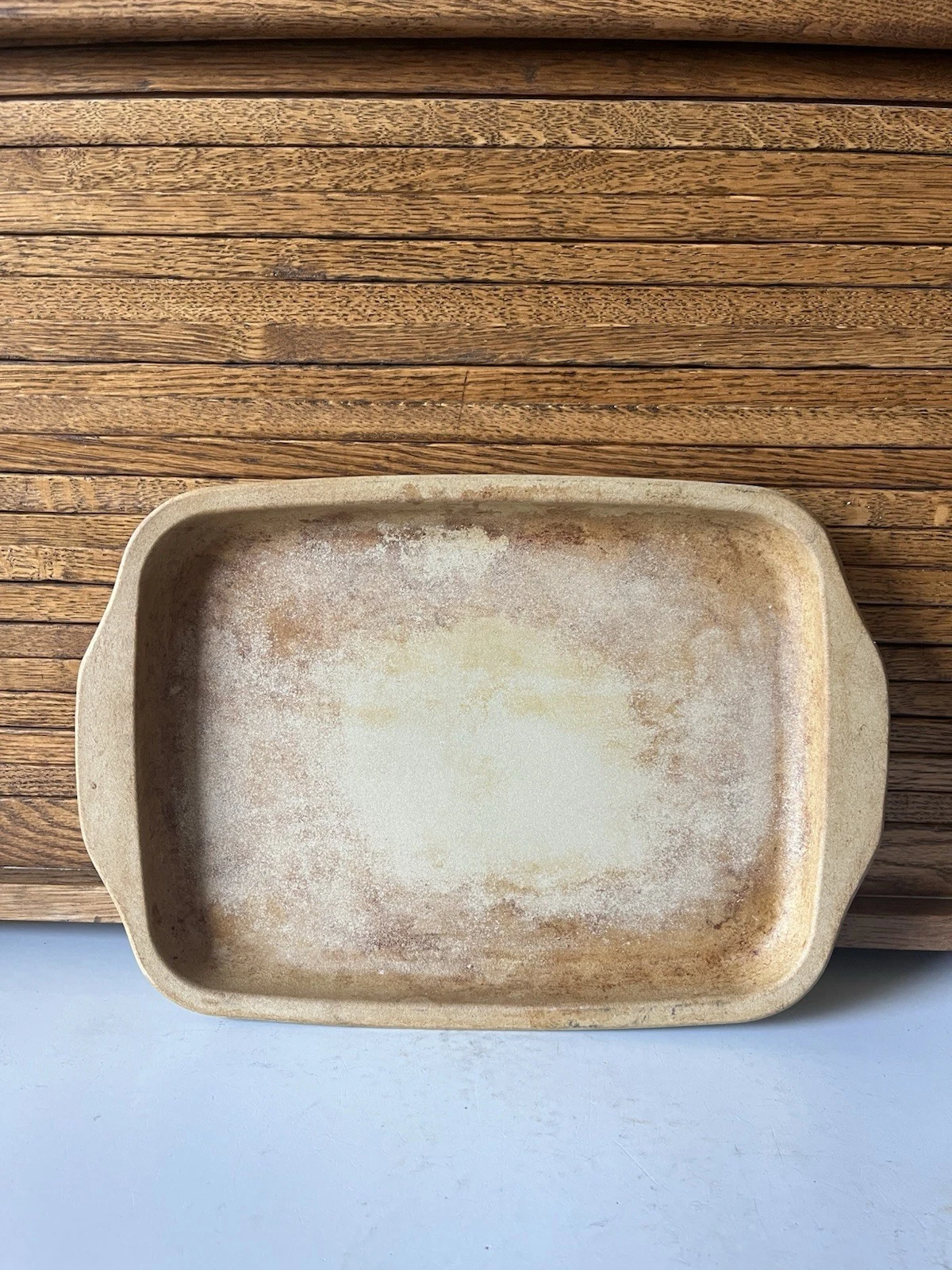 Pampered Chef Stone Cookie Sheet Baking Pan 1211 Rectangle 11 X 8 1/2 USA