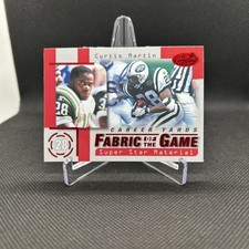 Curtis Martin 1999 Leaf Certified Fabric of the Game /500 #FG61 HOF
