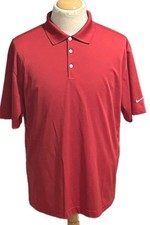Mens Nike Dri Fit Golf Polo Shirt Size XL Red