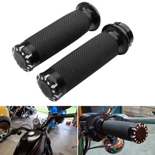 1" Motorcycle Handle Bar Hand Grips For Harley Street Glide Sportster XL Dyna