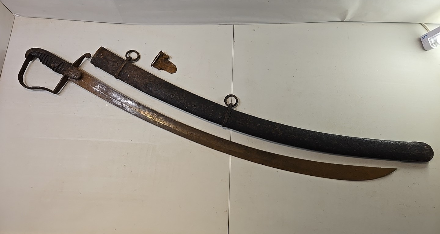 British Pattern 1796 Light Cavalry Troopers Sword w/Scabbard - Relic