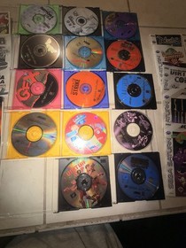 sega saturn game lot With Manuals. Not Tested But No Visible Damage To Discs