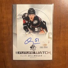 2025-25 - Sp Authentic - Olen Zellweger Future Watch Auto !!! /999