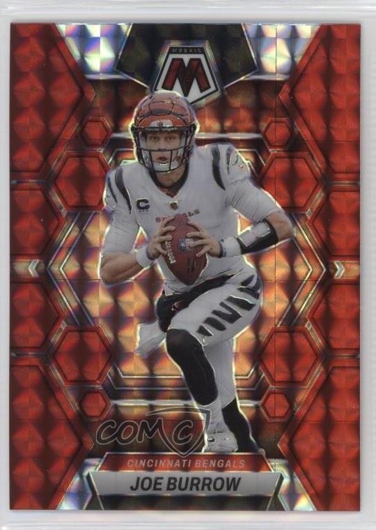 2023 Panini Mosaic Red Mosaic Prizm Joe Burrow #40 0su2