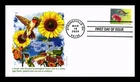 DR JIM STAMPS US COVER GARDEN DELIGHTS HUMMINGBIRD FLOWER FDC PANDA CACHET