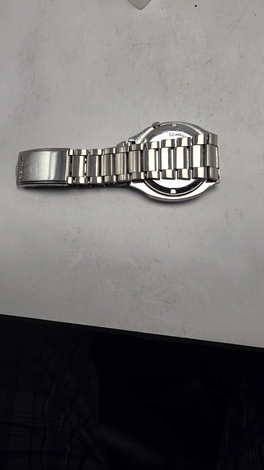 Vintage Seiko 7009 5130 Serviced Wristwatch Day-Date Automatic St. Steel Strap. image 4