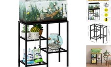  Aquarium Stand 20 Gallon, Metal Fish Tank Stand, Aquarium Rack Stand for Black